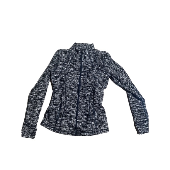 Lululemon Womens  Lightly Jacket   Black White Size 8 - Picture 1 of 6
